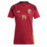 Camiseta Bélgica Dodi Lukebakio #14 Primera Equipación para mujer Eurocopa 2024 manga corta